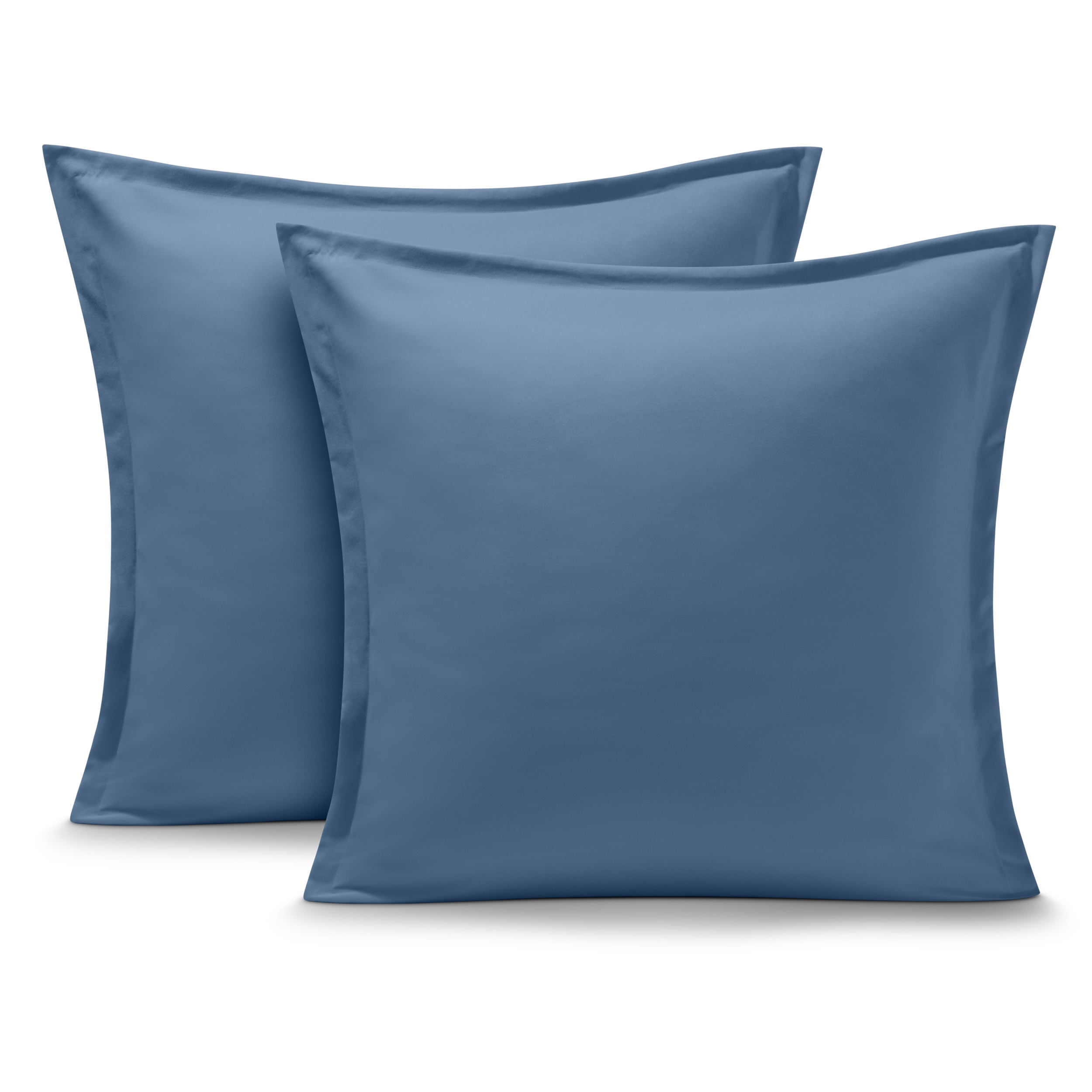 Coronet Blue Hypoallergenic Euro Pillow Sham Set