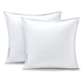 thumbnail image 1 of Bare Home Pillow Sham Set - Premium 1800 Collection - Double Brushed - Euro, White, 1 of 8