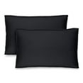 thumbnail image 1 of Bare Home Pillow Sham Set - Premium 1800 Collection - Double Brushed - King, Black, 1 of 9