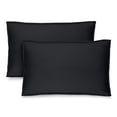 thumbnail image 1 of Bare Home Pillow Sham Set - Premium 1800 Collection - Double Brushed - Queen, Black, 1 of 9