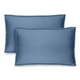 thumbnail image 1 of Bare Home Pillow Sham Set - Premium 1800 Collection - Double Brushed - Queen, Coronet Blue, 1 of 9