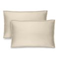 thumbnail image 1 of Bare Home Pillow Sham Set - Premium 1800 Collection - Double Brushed - Queen, Sand, 1 of 9
