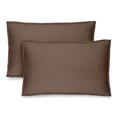thumbnail image 1 of Bare Home Pillow Sham Set - Premium 1800 Collection - Double Brushed - Standard, Cocoa, 1 of 9