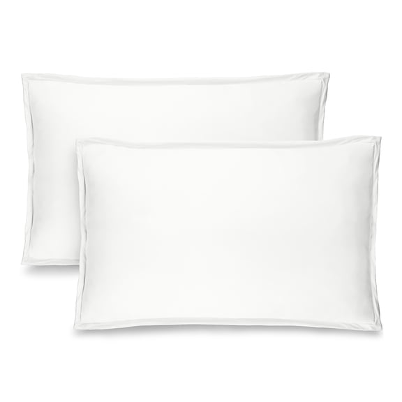 Bare Home Pillow Sham Set - Premium 1800 Collection - Double Brushed - Standard, Cream