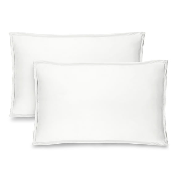 Bare Home Pillow Sham Set - Premium 1800 Collection - Double Brushed - Standard, Cream