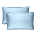 thumbnail image 1 of Bare Home Pillow Sham Set - Premium 1800 Collection - Double Brushed - Standard, Light Blue, 1 of 9