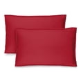 thumbnail image 1 of Bare Home Pillow Sham Set - Premium 1800 Collection - Double Brushed - Standard, Red, 1 of 9