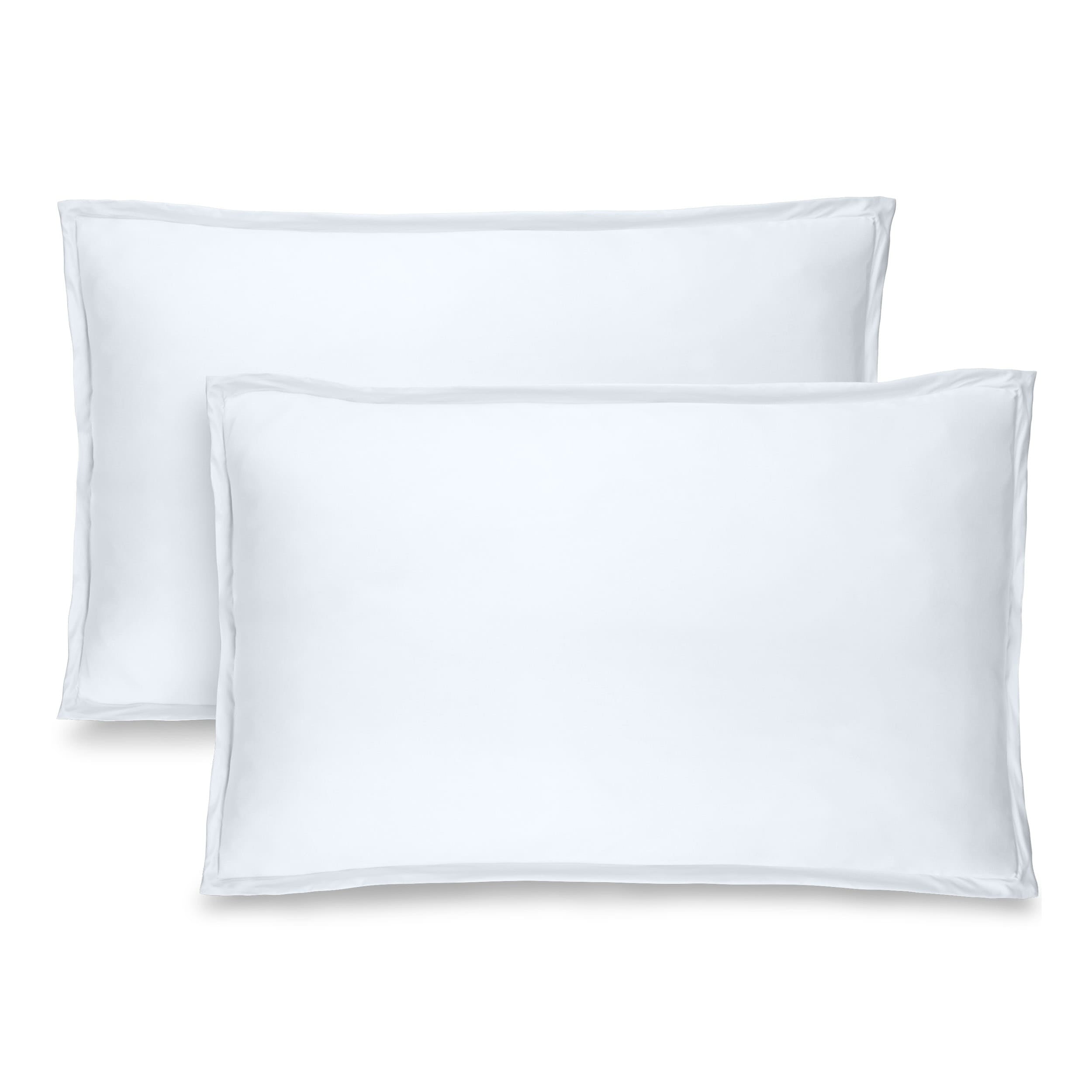 White Hypoallergenic Polyester Standard Pillow Sham Set