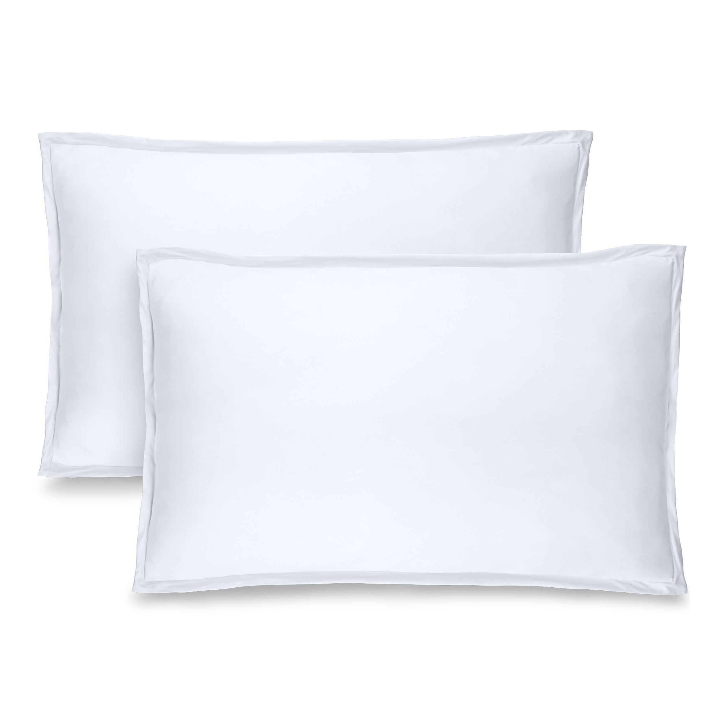 White Hypoallergenic Polyester Standard Pillow Sham Set