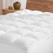 Bare Home Pillow-Top Mattress Pad, Reversible Topper, California King
