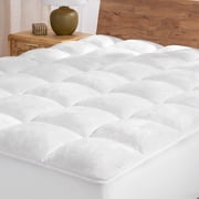 Bare Home Pillow-Top Mattress Pad, Reversible Topper, Queen