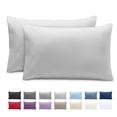 thumbnail image 1 of Bare Home Pillowcase Set - Envelope Closure - Premium 1800 Collection - Double Brushed - Ultra Soft - King Size 20x36, Cloud Gray, 2 Count, 1 of 8