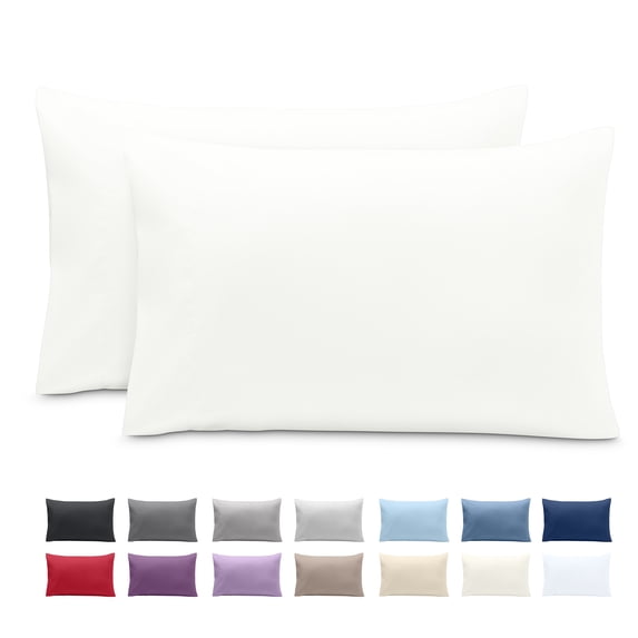 Bare Home Pillowcase Set - Envelope Closure - Premium 1800 Collection - Double Brushed - Ultra Soft - King Size 20x36, Cream, 2 Count