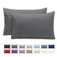 thumbnail image 1 of Bare Home Pillowcase Set - Envelope Closure - Premium 1800 Collection - Double Brushed - Ultra Soft - King Size 20x36, Gray, 2 Count, 1 of 8