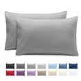 thumbnail image 1 of Bare Home Pillowcase Set - Envelope Closure - Premium 1800 Collection - Double Brushed - Ultra Soft - King Size 20x36, Light Gray, 2 Count, 1 of 8