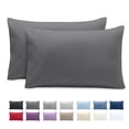 thumbnail image 1 of Bare Home Pillowcase Set - Envelope Closure - Premium 1800 Collection - Double Brushed - Ultra Soft - King Size 20x40, Gray, 2 Count, 1 of 8
