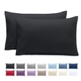 thumbnail image 1 of Bare Home Pillowcase Set - Envelope Closure - Premium 1800 Collection - Double Brushed - Ultra Soft - Standard Size, Black, 2 Count, 1 of 8