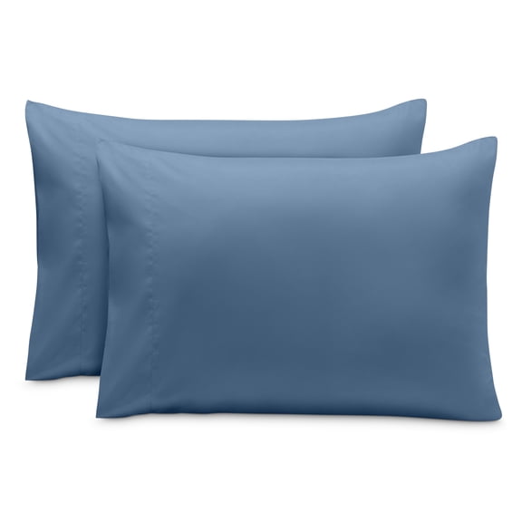 Bare Home Pillowcase Set - Envelope Closure - Premium 1800 Collection - Double Brushed - Ultra Soft - Standard Size, Coronet Blue, 2 Count