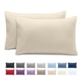 thumbnail image 1 of Bare Home Pillowcase Set - Envelope Closure - Premium 1800 Collection - Double Brushed - Ultra Soft - Standard Size, Sand, 2 Count, 1 of 8