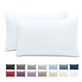 thumbnail image 1 of Bare Home Pillowcase Set - Envelope Closure - Premium 1800 Collection - Double Brushed - Ultra Soft - Standard Size, White, 2 Count, 1 of 8