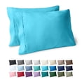thumbnail image 1 of Bare Home Pillowcase Set - Premium 1800 Collection - Double Brushed - Ultra Soft - King Size, Aqua, 2 Count, 1 of 8