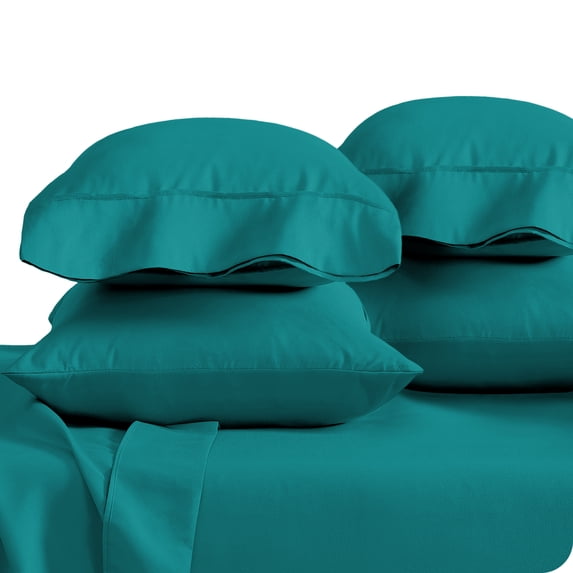 Bare Home Pillowcase Set - Premium 1800 Collection - Double Brushed - Ultra Soft - King Size, Emerald, 4 Count