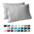 thumbnail image 1 of Bare Home Pillowcase Set - Premium 1800 Collection - Double Brushed - Ultra Soft - King Size, Light Gray, 2 Count, 1 of 8