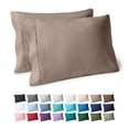 thumbnail image 1 of Bare Home Pillowcase Set - Premium 1800 Collection - Double Brushed - Ultra Soft - King Size, Taupe, 2 Count, 1 of 8