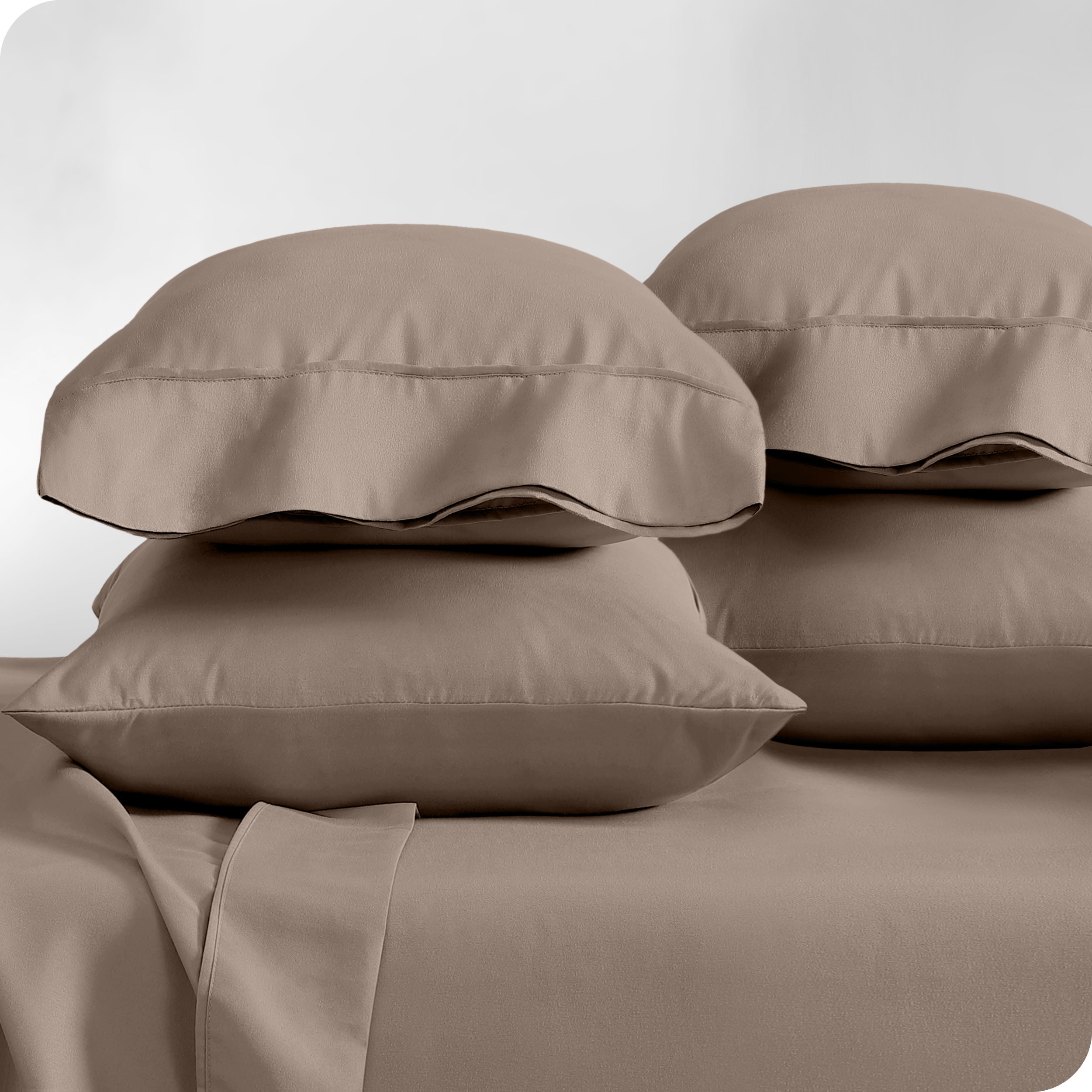Bare Home Pillowcase Set Premium 1800 Collection Double Brushed Ultra Soft King Size