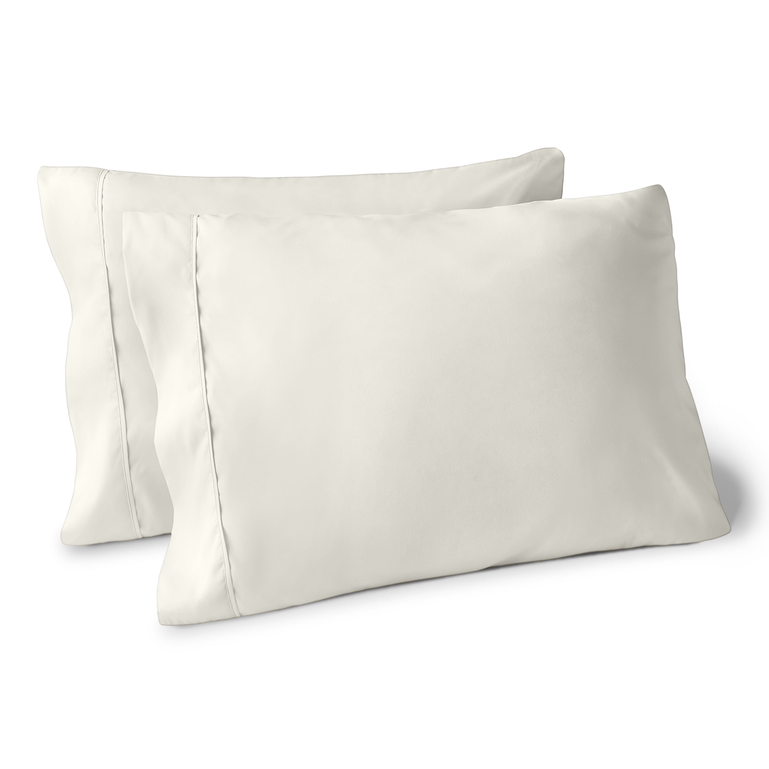 Cream Hypoallergenic Cotton Polyester Standard Pillowcase Set