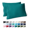 thumbnail image 1 of Bare Home Pillowcase Set - Premium 1800 Collection - Double Brushed - Ultra Soft - Standard Size, Emerald, 2 Count, 1 of 8