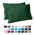thumbnail image 1 of Bare Home Pillowcase Set - Premium 1800 Collection - Double Brushed - Ultra Soft - Standard Size, Forest Green, 2 Count, 1 of 8