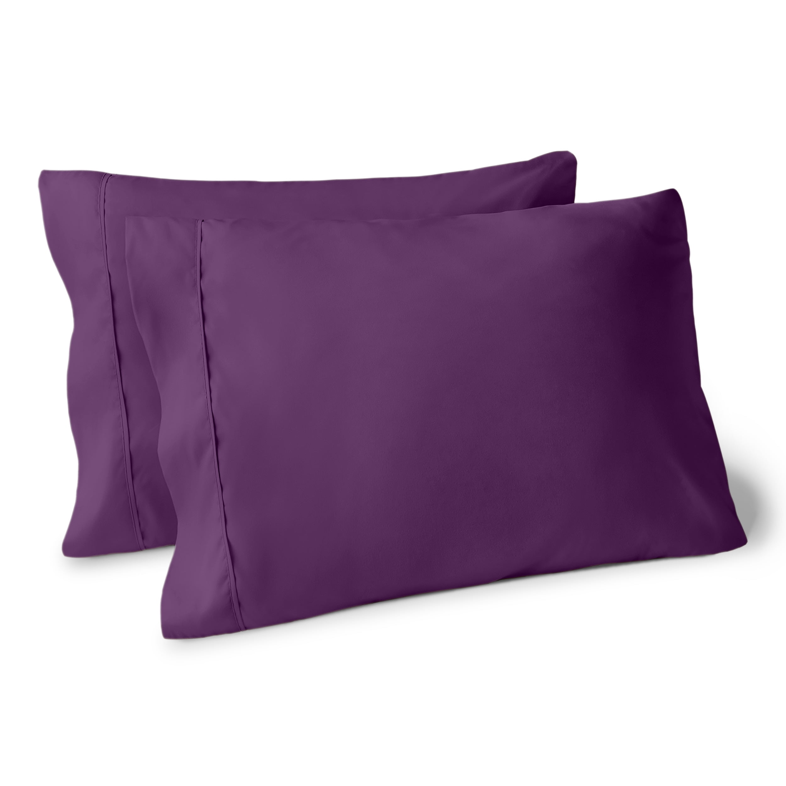Plum Standard Size Hypoallergenic Cotton Polyester Pillowcase Set