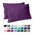 thumbnail image 1 of Bare Home Pillowcase Set - Premium 1800 Collection - Double Brushed - Ultra Soft - Standard Size, Plum, 2 Count, 1 of 8