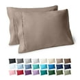 thumbnail image 1 of Bare Home Pillowcase Set - Premium 1800 Collection - Double Brushed - Ultra Soft - Standard Size, Taupe, 2 Count, 1 of 8