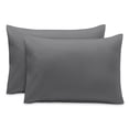 thumbnail image 1 of Bare Home Pillowcase Set - Premium 1800 Collection - Double Brushed - Ultra Soft - Toddler Size, Gray, 2 Count, 1 of 7