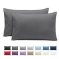 thumbnail image 1 of Bare Home Pillowcase Set - Premium 1800 Collection - Double Brushed - Ultra Soft - Toddler Size, Gray, 2 Count, 1 of 7