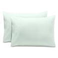 thumbnail image 1 of Bare Home Pillowcase Set - Premium 1800 Collection - Double Brushed - Ultra Soft - Toddler Size, Spring Mint, 2 Count, 1 of 7