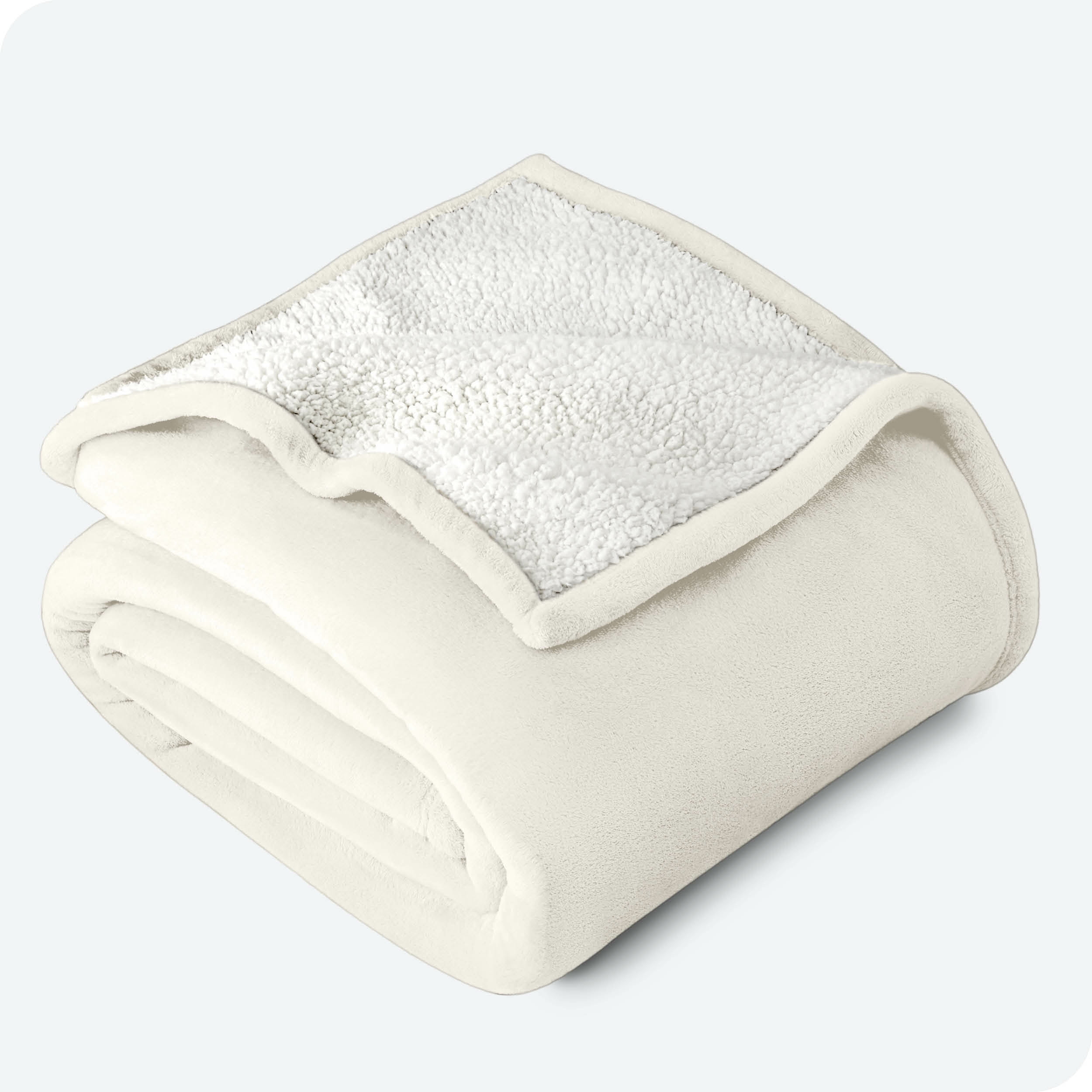 White sherpa blanket sale