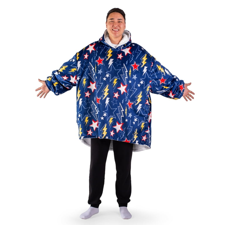 Bare Home Plush Sherpa Wearable Blanket Fluffy Soft Lightweight Adult Superhero Walmart