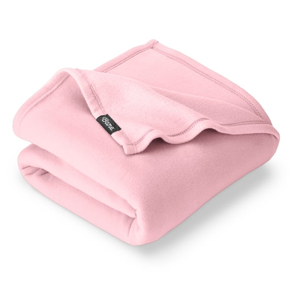 Bare Home Polar Fleece Bed Blanket - Lightweight - Premium Fleece - King, Light Pink