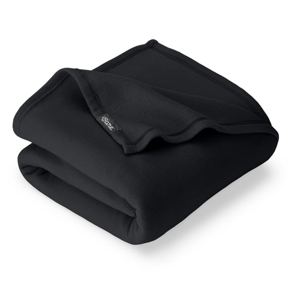 Bare Home Polar Fleece Bed Blanket - Lightweight - Premium Fleece - Throw, Black