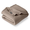 thumbnail image 1 of Bare Home Polar Fleece Bed Blanket - Lightweight - Premium Fleece - Throw, Taupe, 1 of 10
