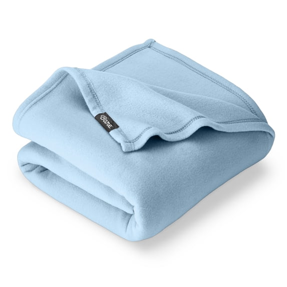 Bare Home Polar Fleece Bed Blanket - Lightweight - Premium Fleece - Twin/Twin XL, Light Blue