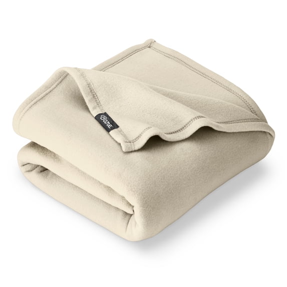 Bare Home Polar Fleece Bed Blanket - Lightweight - Premium Fleece - Twin/Twin XL, Oyster