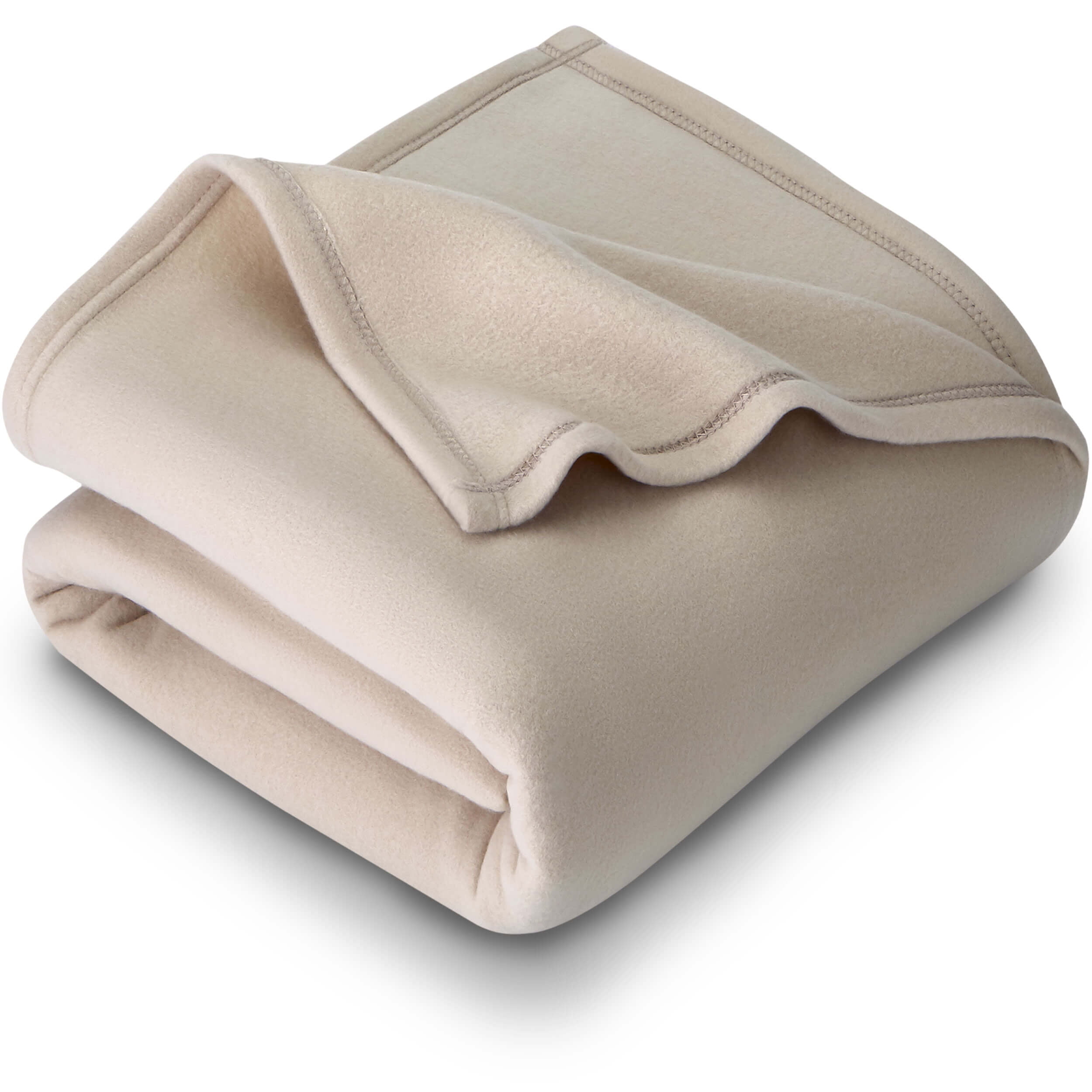Bare Home Polar Fleece Cozy Bed Blanket - Hypoallergenic Premium Poly-Fiber Yarns, Thermal, Lightweight Blanket (Throw, Oyster)
