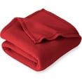 thumbnail image 1 of Bare Home Polar Fleece Cozy Bed Blanket - Hypoallergenic Premium Poly-Fiber Yarns, Thermal, Lightweight Blanket (Throw, Red), 1 of 2