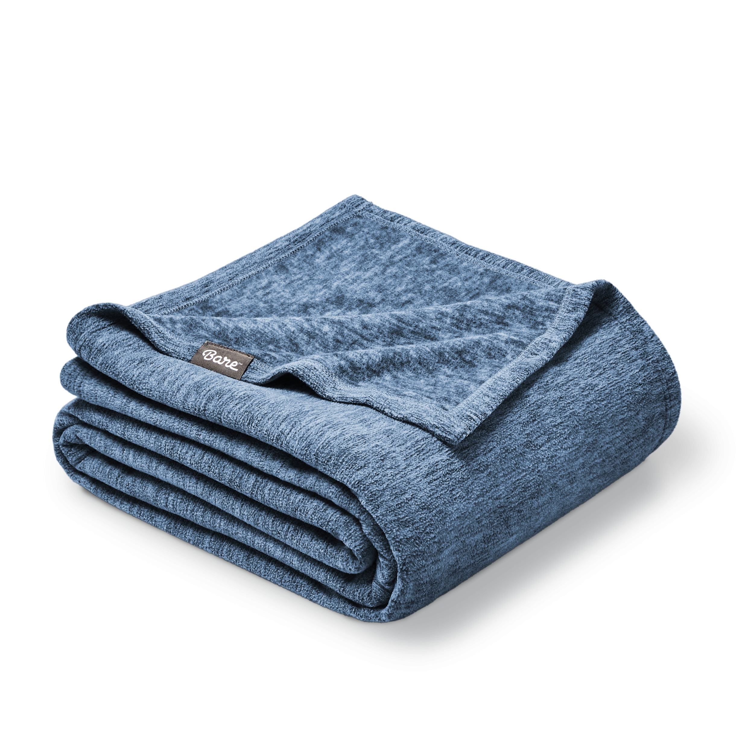 Bare Home Polar Fleece Heathered Bed Blanket Lightweight Premium