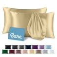thumbnail image 1 of Bare Home Satin Pillowcase Set - Luxury Envelope Pillowcases - Soft and Smooth - Breathable - Standard, Champagne, 1 of 9