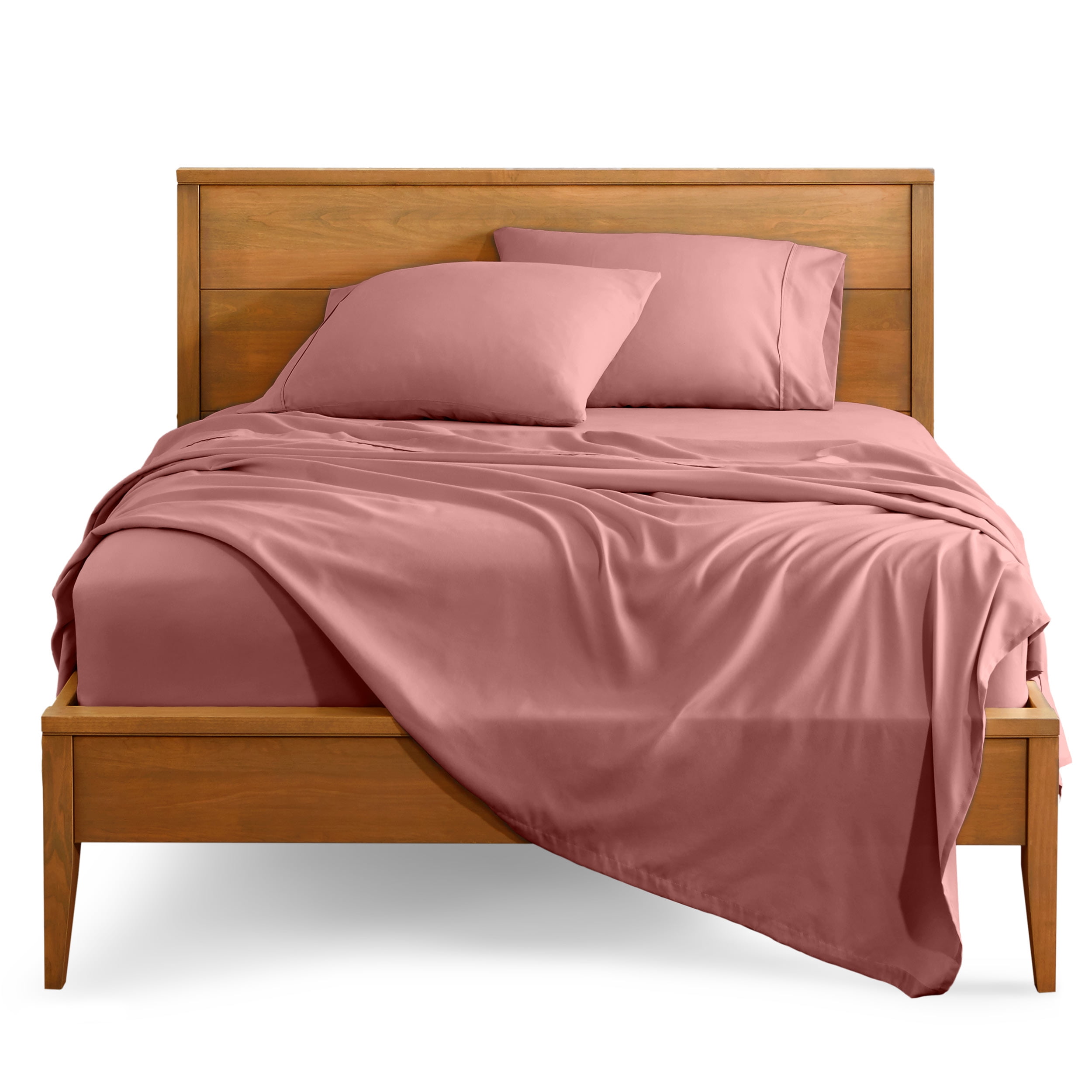 Twin Dusty Rose Ultra-Soft Microfiber Deep Pocket Sheet Set